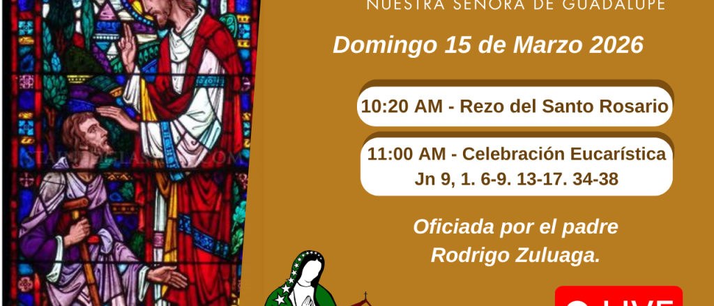 Jesús cura a un ciego.